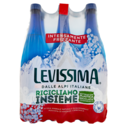 Meta description-Levissima Acqua Intensamente Frizzante 25% RPET 6 X 1 L