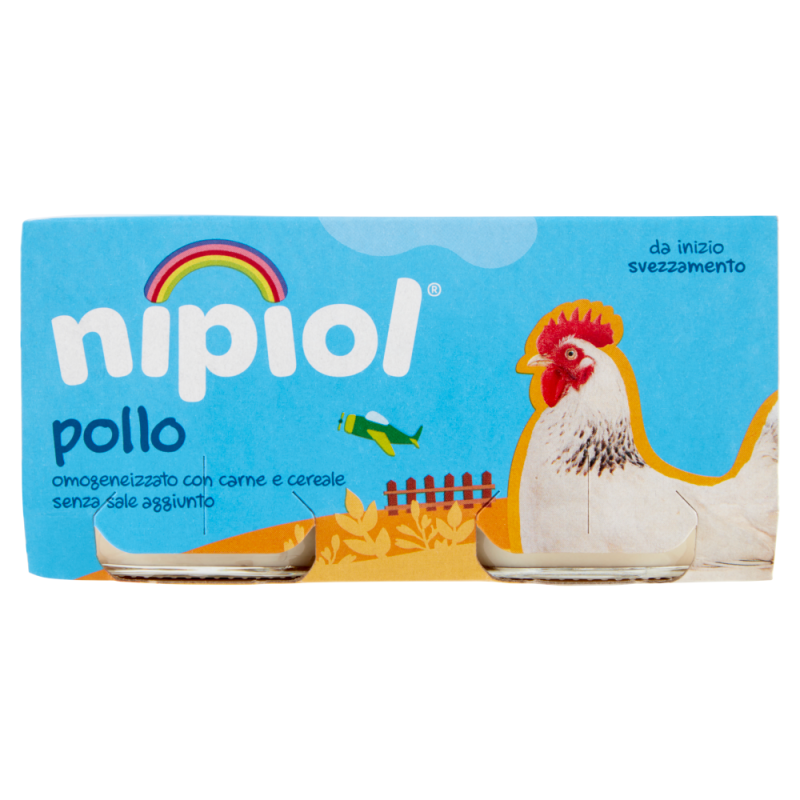 Meta description-NIPIOL (HEINZ ITALIA SpA) Pollo Omogeneizzato Con Carne E Cereale 2 X 80 G