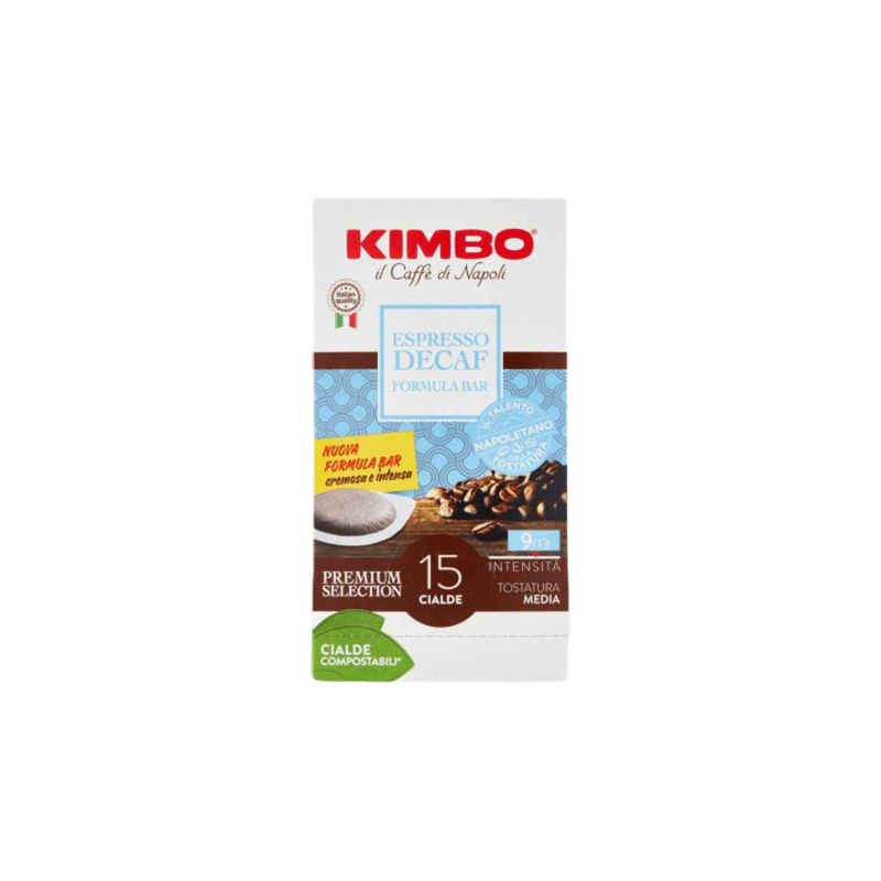 KIMBO CIALDE DECAFFEINATO ESPRESSO 15 PZ prueba SEO certe