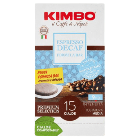 KIMBO CIALDE DECAFFEINATO ESPRESSO 15 PZ prueba SEO certe