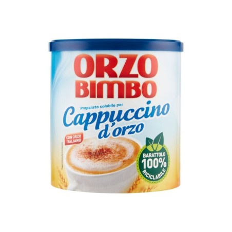 Meta description-Orzo Bimbo Cappuccino d’Orzo Solubile Gr150