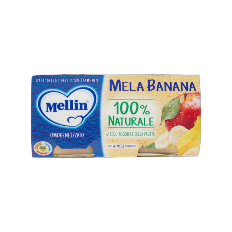 MELLIN 2X100 MELA E BANANA OMOGENEIZ.